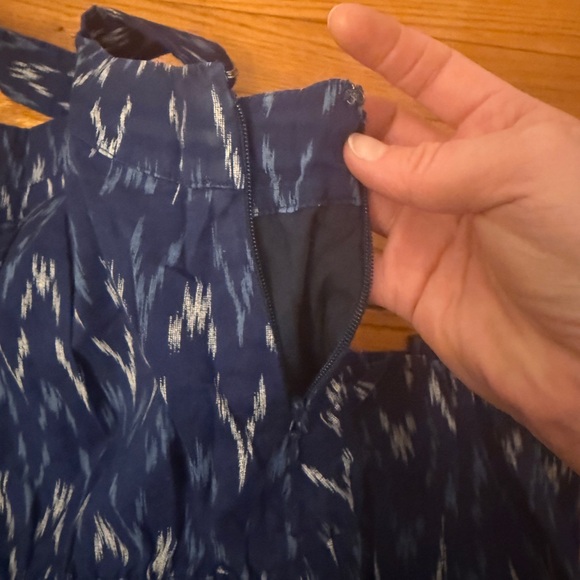 J. Crew Navy and White Patterned Dress - Picture 6 of 6